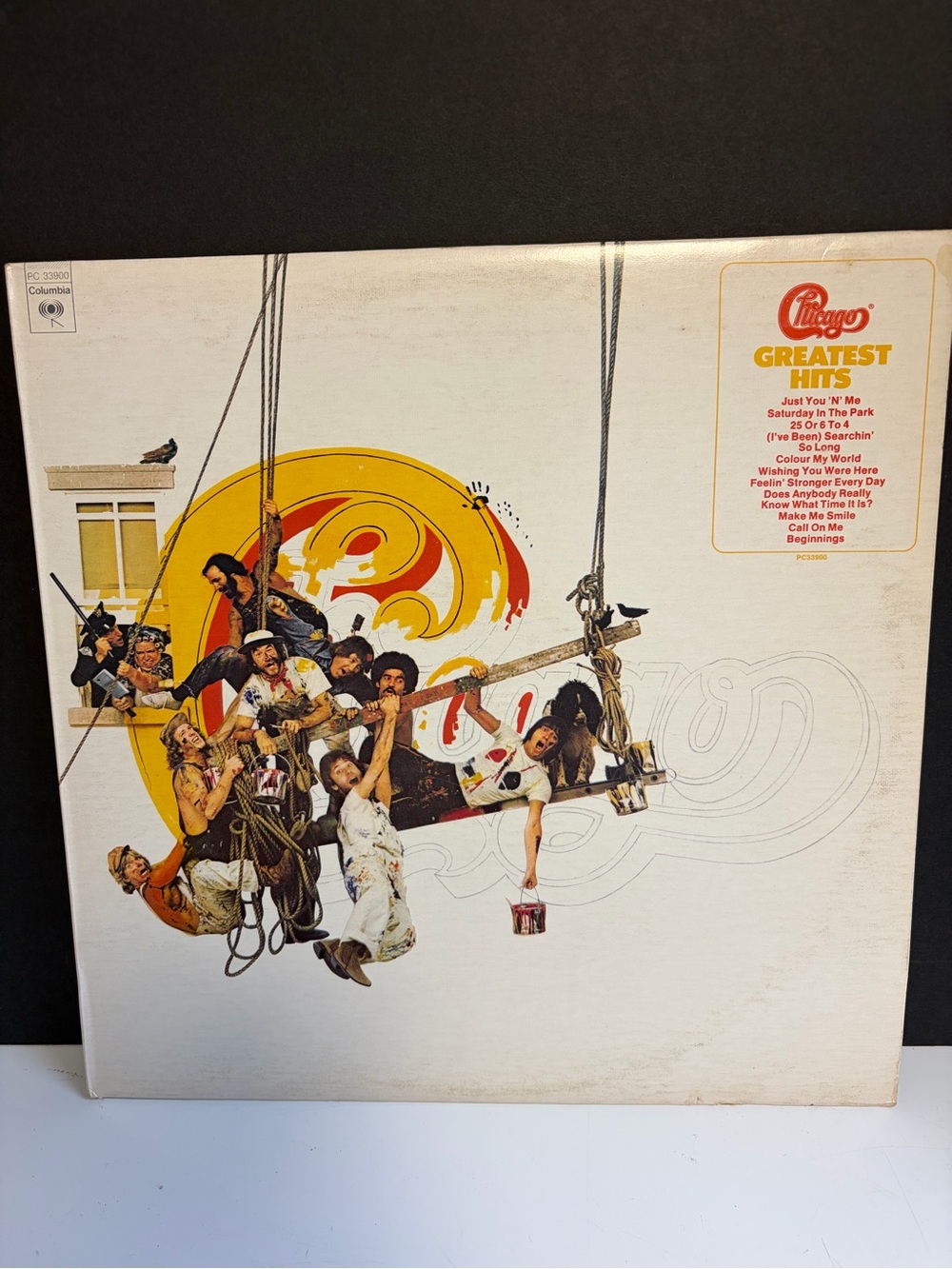 Chicago Greatest Hits Vinyl Record - White & Yellow Cover
